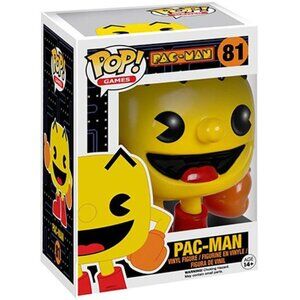 FUNKO POP-VIDEO GAMES SERIES-PAC-MAN-#81 IN SOFT PROTECTO